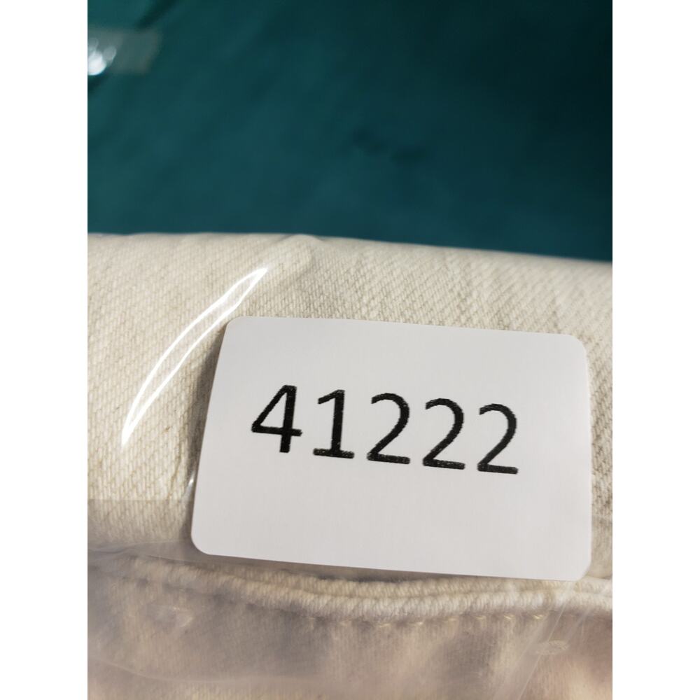 Talbots Jeans Size 6 Womens White Stretch Pants Denim Mid Rise Slim Ankle - Picture 12 of 12
